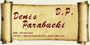 Denis Parabucki vizit kartica